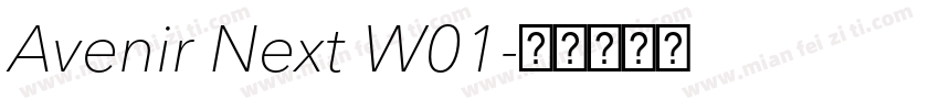Avenir Next W01字体转换